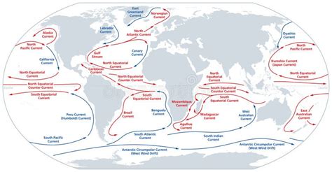 Ocean Currents Map Stock Illustrations – 89 Ocean Currents Map Stock ...