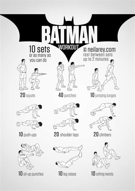 Batman Workout from Darebee.com Review - The Game of Nerds