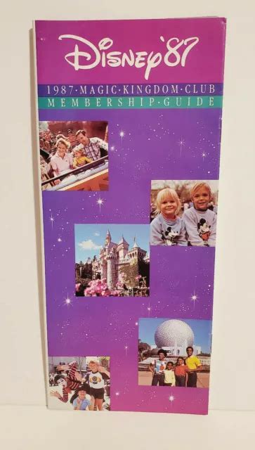 WALT DISNEY WORLD Theme Park Magic Kingdom Club 1987 Membership Guide Pamphlet £3.78 - PicClick UK
