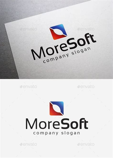 More Soft Logo | ? logo, Logo design template, Abstract logo