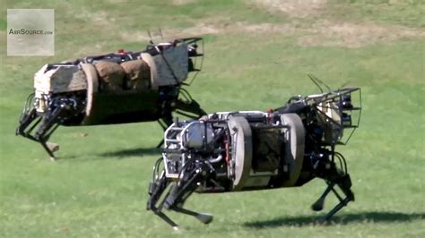 AlphaDog, U.S. Marines Robot Pack Animal - Legged Squad Support System - YouTube