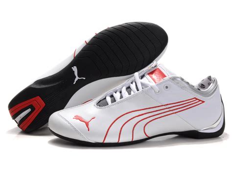 Women's Puma Ferrari Future Cat Shoes White/Red | Puma Ferrari footwear | Women's Puma Motorsport