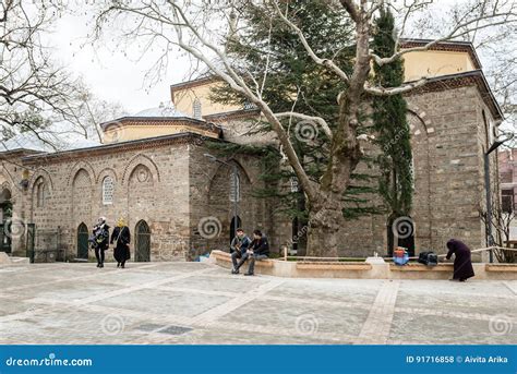 Orhan Gazi Mosque in Bursa, Turkey Editorial Stock Photo - Image of sitting, square: 91716858