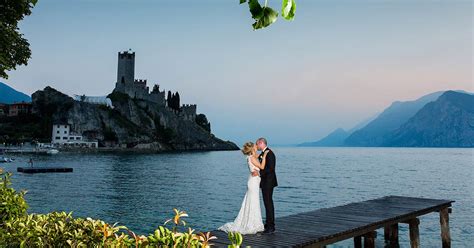 Wedding in Malcesine Castle overlooking Lake Garda