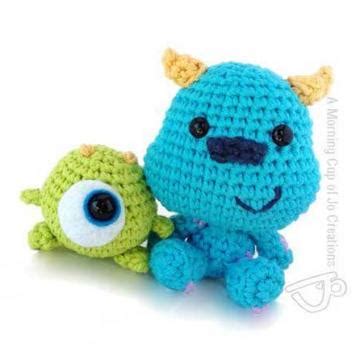 Baby Mike and Sulley - Free amigurumi pattern