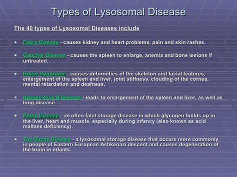 Lysosomal Storage Disease