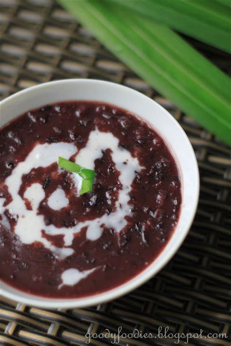 GoodyFoodies: Recipe: Bubur Pulut Hitam (Black Glutinous Rice Pudding) + Black Glutinous Rice ...