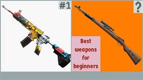 PUBG Mobile: 5 best weapons for beginners to use