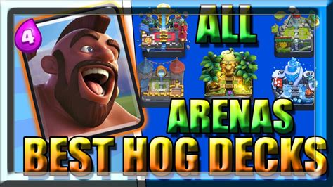 BEST HOG RIDER DECKS FOR ALL ARENAS Clash Royale Best Hog Rider Decks ...