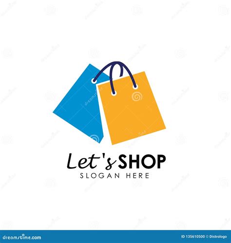 Lets Shopping Logo Design Template. Shop Icon Design Stock Vector - Illustration of business ...