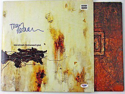 TRENT REZNOR SIGNED NIN THE DOWNWARD SPIRAL ALBUM LP W/EARLY SIG PSA ...