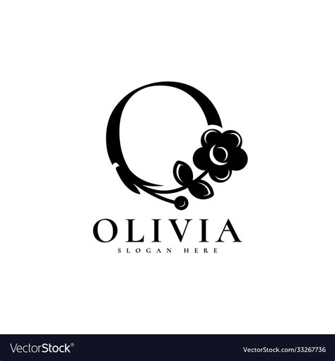 Olivia logo design template Royalty Free Vector Image