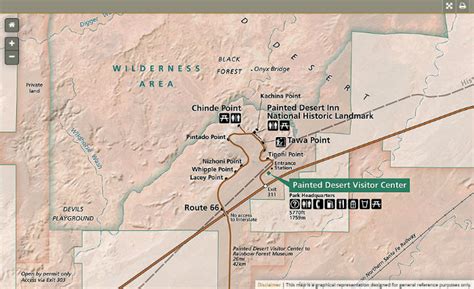 Painted Desert Map