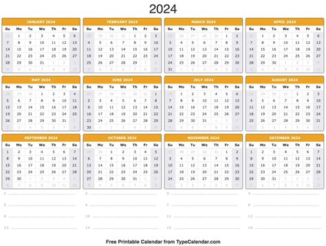 Wall Calendar 2024 Print Free - February March 2024 Calendar