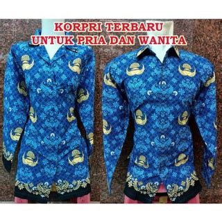 Jual SERAGAM KORPRI TERBARU 2022 PRIA/WANITA | KORPRI TERBARU | Shopee Indonesia