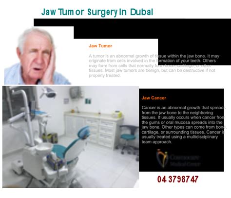 Jaw Tumor Surgery in Dubai | Specialist Jaw Tumor Treatment | Dermatology, Laser hair Removal ...