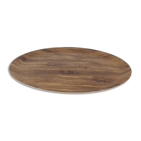 Melamine Wooden Shape 36cm Round Tray – Freeshop