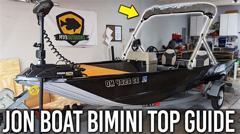 JON BOAT BIMINI TOP GUIDE - Everything you need to know! - YouTube