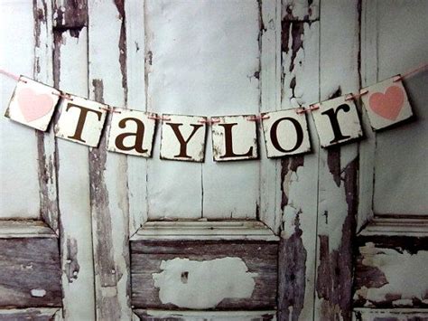 NAME Banners Name Signs Rustic Shower Baby by WineCountryBanners Baby Shower Signs, Baby Boy ...