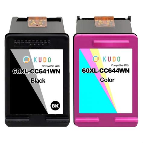 Compatible HP 60XL Ink Cartridges 2 Pack (1 Black, 1 Tri-color)