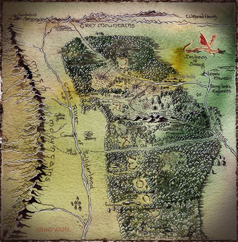 Mirkwood Map | Middle earth, Middle earth art, Tolkien map