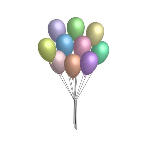 Premium Vector | Colorful shiny balloons happy birthday love concept ...