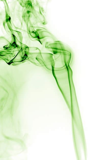 Premium Photo | Green smoke with white