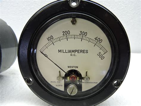 Ammeters, Voltmeters, Lot of 6, Volts, Amps, Microamps, & Milliamps, W ...