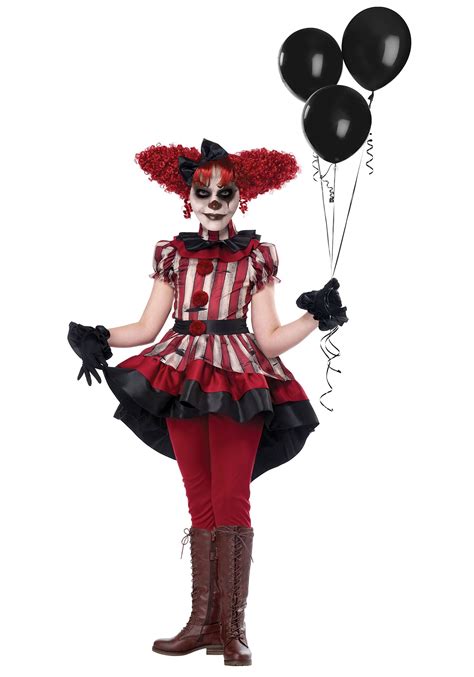 Wicked Clown Costume for Girls