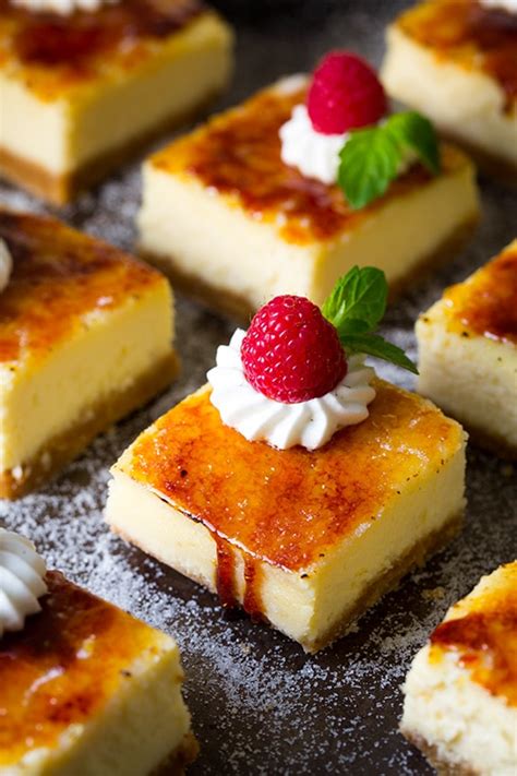 Crème Brûlée Cheesecake Bars - Cooking Classy