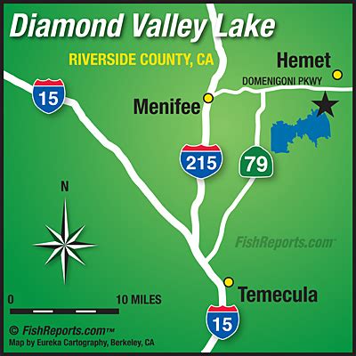 Diamond Valley Lake - Fish Reports & Map