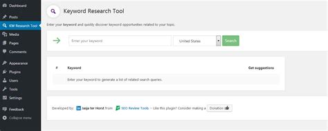 Keyword Research Plugin for WordPress - SEO Review Tools