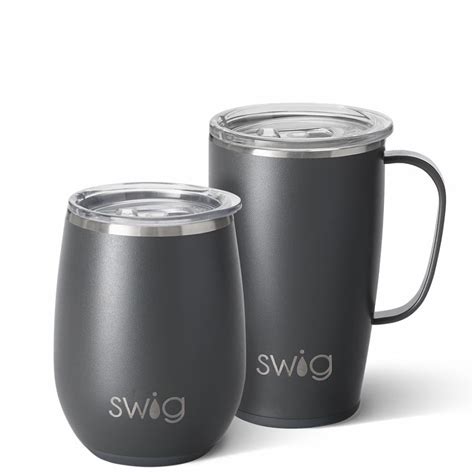 Drinkware Swig Life | Grey Am+Pm Set · Swig-life