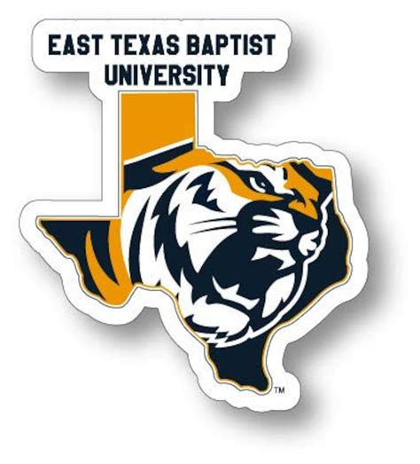 East Texas Baptist University 4 Inch State Shape Vinyl Decal | Etsy