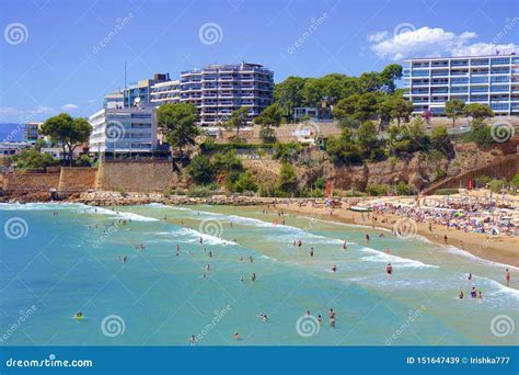 Beaches of Salou, Spain editorial stock image. Image of europe - 151647439