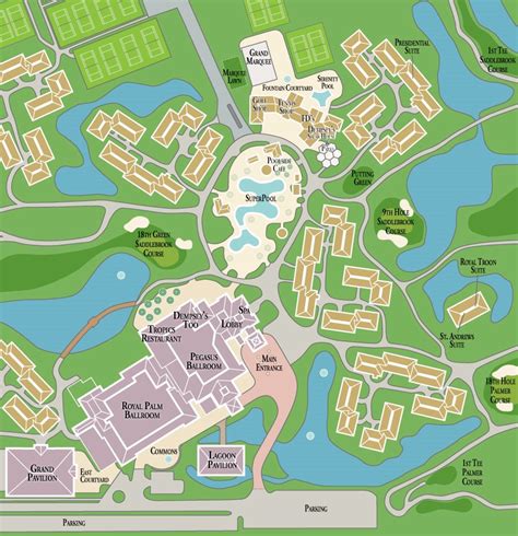 Resort Map | Saddlebrook Resort (center) | Florida