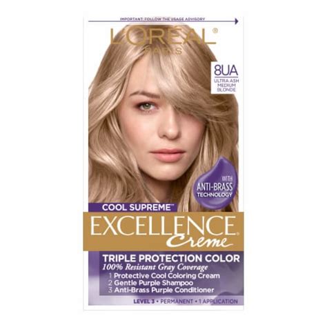 L'Oreal Paris Excellence Creme Triple Care Permanent Hair Color 7UA ...