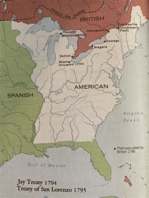 Jay Treaty Map: 1795 | Map, Ohio history, History projects