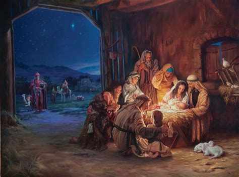 nativity art - Buscar con Google | Manger scenes nativity, Christmas wall art