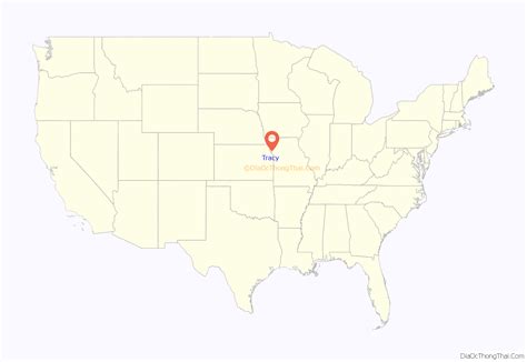 Map of Tracy city, Missouri - Thong Thai Real