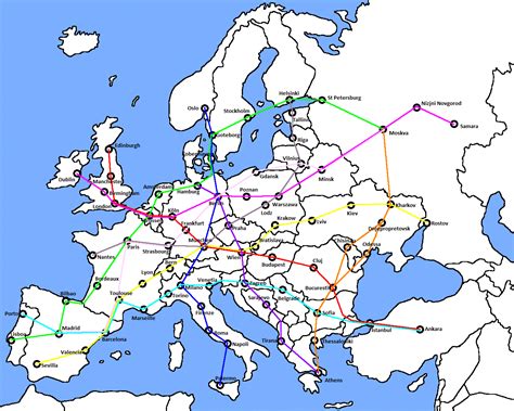 European transportation network | Transportation, Networking, Map
