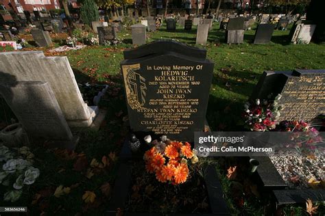 The grave of Stefan Kiszko and his parents which is located in... News Photo - Getty Images