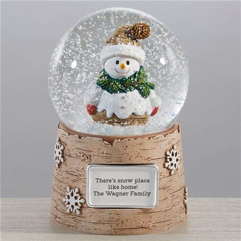 Snowman Personalized Snow Globe