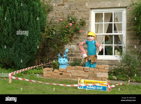 Bob the Builder in the Scarecrow Trail at Romaldkirk Fair, County ...