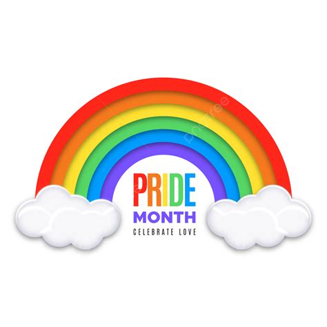 Pride Month Rainbow Lgbt Celebrate Love Vector, Pride Month, Pride, Rainbow PNG and Vector with ...