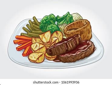 Roast Beef Dinner Clip Art