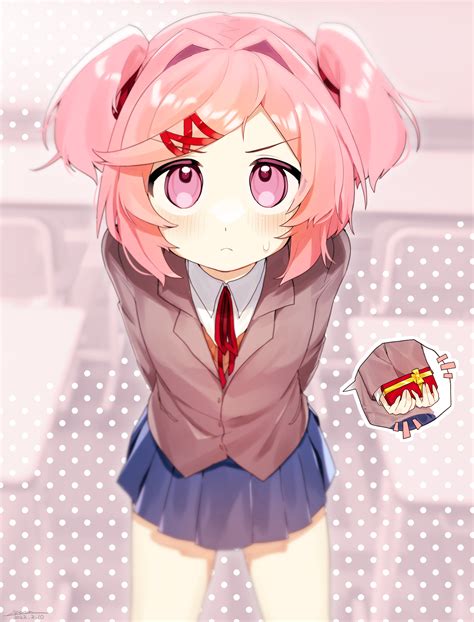 natsuki (doki doki literature club) drawn by sakusaku-1204 | Danbooru