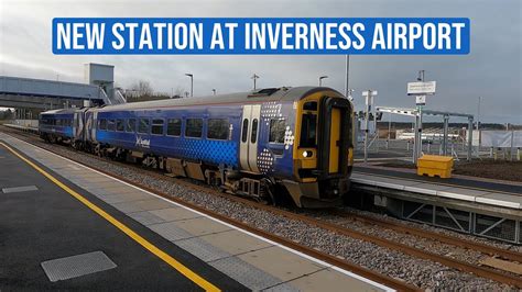 New Railway Station at Inverness Airport - YouTube