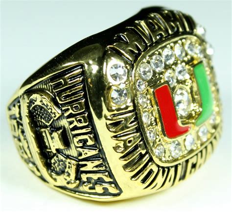 Dennis Erickson Miami Hurricanes High Quality Replica 1991 National Champions Ring | Pristine ...