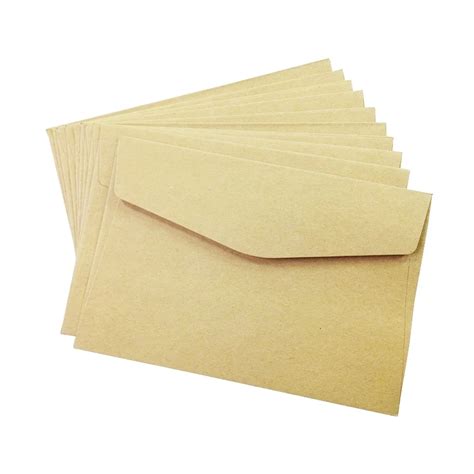 100PCS/lot simple Kraft paper envelope 160*110mm gift wedding envelopes Window card envelope-in ...